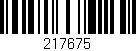 Código de barras (EAN, GTIN, SKU, ISBN): '217675'