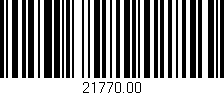 Código de barras (EAN, GTIN, SKU, ISBN): '21770.00'