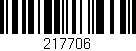 Código de barras (EAN, GTIN, SKU, ISBN): '217706'