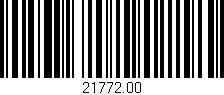 Código de barras (EAN, GTIN, SKU, ISBN): '21772.00'