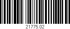 Código de barras (EAN, GTIN, SKU, ISBN): '21775.02'