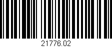 Código de barras (EAN, GTIN, SKU, ISBN): '21776.02'