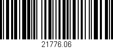 Código de barras (EAN, GTIN, SKU, ISBN): '21776.06'