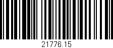 Código de barras (EAN, GTIN, SKU, ISBN): '21776.15'