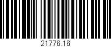Código de barras (EAN, GTIN, SKU, ISBN): '21776.16'