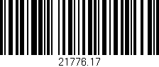 Código de barras (EAN, GTIN, SKU, ISBN): '21776.17'