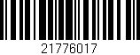 Código de barras (EAN, GTIN, SKU, ISBN): '21776017'