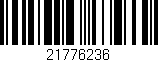 Código de barras (EAN, GTIN, SKU, ISBN): '21776236'