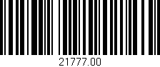 Código de barras (EAN, GTIN, SKU, ISBN): '21777.00'