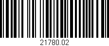 Código de barras (EAN, GTIN, SKU, ISBN): '21780.02'