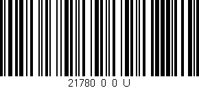 Código de barras (EAN, GTIN, SKU, ISBN): '21780_0_0_U'