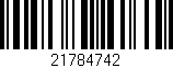 Código de barras (EAN, GTIN, SKU, ISBN): '21784742'
