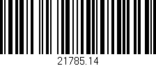 Código de barras (EAN, GTIN, SKU, ISBN): '21785.14'
