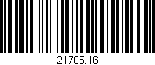 Código de barras (EAN, GTIN, SKU, ISBN): '21785.16'
