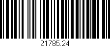 Código de barras (EAN, GTIN, SKU, ISBN): '21785.24'