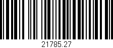 Código de barras (EAN, GTIN, SKU, ISBN): '21785.27'
