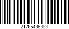 Código de barras (EAN, GTIN, SKU, ISBN): '21785436393'