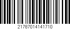 Código de barras (EAN, GTIN, SKU, ISBN): '21787014141710'