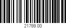 Código de barras (EAN, GTIN, SKU, ISBN): '21788.00'