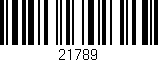 Código de barras (EAN, GTIN, SKU, ISBN): '21789'