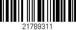 Código de barras (EAN, GTIN, SKU, ISBN): '21789311'