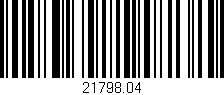 Código de barras (EAN, GTIN, SKU, ISBN): '21798.04'