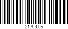 Código de barras (EAN, GTIN, SKU, ISBN): '21798.05'
