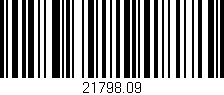 Código de barras (EAN, GTIN, SKU, ISBN): '21798.09'