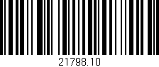 Código de barras (EAN, GTIN, SKU, ISBN): '21798.10'