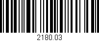 Código de barras (EAN, GTIN, SKU, ISBN): '2180.03'