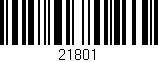 Código de barras (EAN, GTIN, SKU, ISBN): '21801'