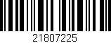 Código de barras (EAN, GTIN, SKU, ISBN): '21807225'