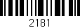 Código de barras (EAN, GTIN, SKU, ISBN): '2181'