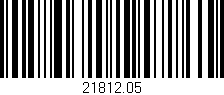 Código de barras (EAN, GTIN, SKU, ISBN): '21812.05'