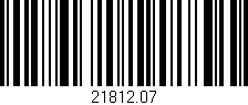 Código de barras (EAN, GTIN, SKU, ISBN): '21812.07'