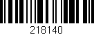 Código de barras (EAN, GTIN, SKU, ISBN): '218140'