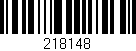Código de barras (EAN, GTIN, SKU, ISBN): '218148'