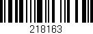 Código de barras (EAN, GTIN, SKU, ISBN): '218163'