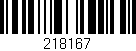 Código de barras (EAN, GTIN, SKU, ISBN): '218167'