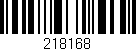 Código de barras (EAN, GTIN, SKU, ISBN): '218168'