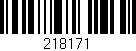 Código de barras (EAN, GTIN, SKU, ISBN): '218171'