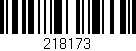 Código de barras (EAN, GTIN, SKU, ISBN): '218173'