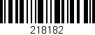 Código de barras (EAN, GTIN, SKU, ISBN): '218182'