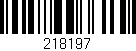 Código de barras (EAN, GTIN, SKU, ISBN): '218197'
