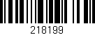 Código de barras (EAN, GTIN, SKU, ISBN): '218199'