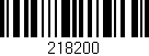 Código de barras (EAN, GTIN, SKU, ISBN): '218200'