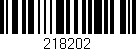 Código de barras (EAN, GTIN, SKU, ISBN): '218202'