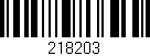 Código de barras (EAN, GTIN, SKU, ISBN): '218203'