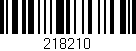 Código de barras (EAN, GTIN, SKU, ISBN): '218210'