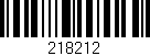 Código de barras (EAN, GTIN, SKU, ISBN): '218212'